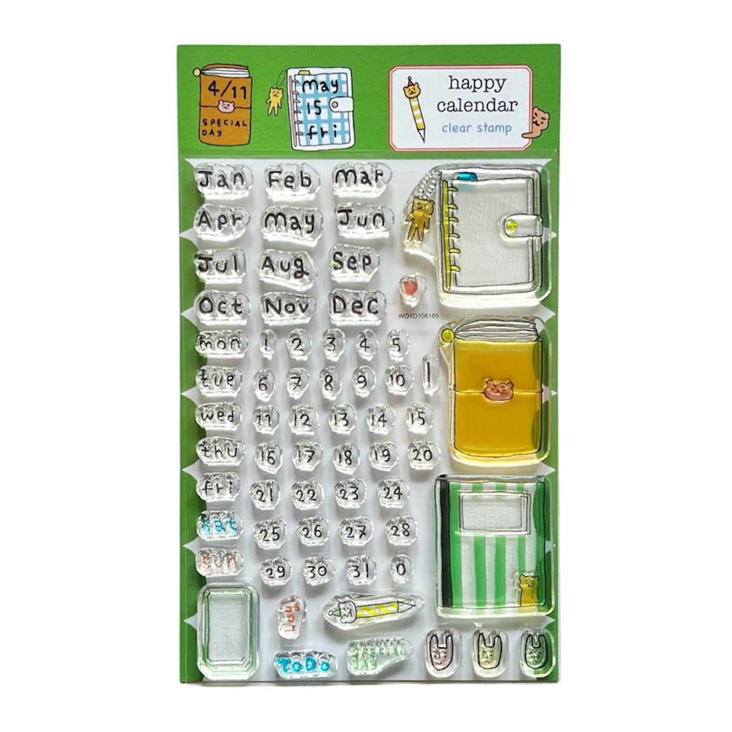 Sakuralala x Hachikaho Clear Stamps - Happy Calendar