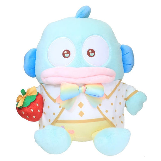 Sanrio x 50th Anniversary Strawberry Newspaper Plush Toy - Hangyodon (M)