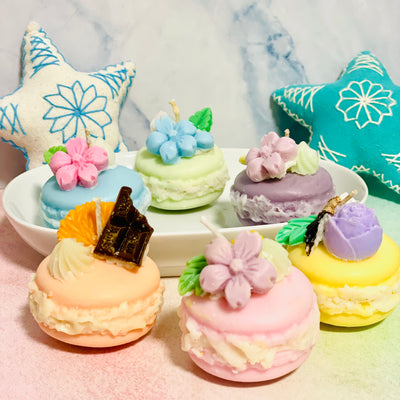 HongKandle Scented Macaron Candle - Purple