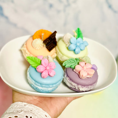 HongKandle Scented Macaron Candle - Purple