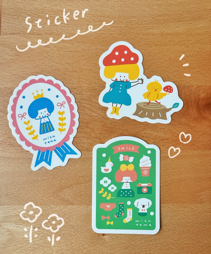 [BUNGUJOSHI 2025] Mizutama x Bungu Tsutaya Die-Cut Stickers