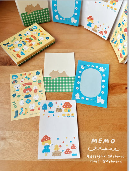 [BUNGUJOSHI 2025] Mizutama x Bungu Tsutaya x Memo Pad - Collection of Cute Things