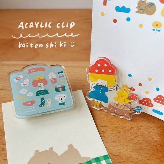 [BUNGUJOSHI 2025] Mizutama x Bungu Tsutaya Rotating Acrylic Clips