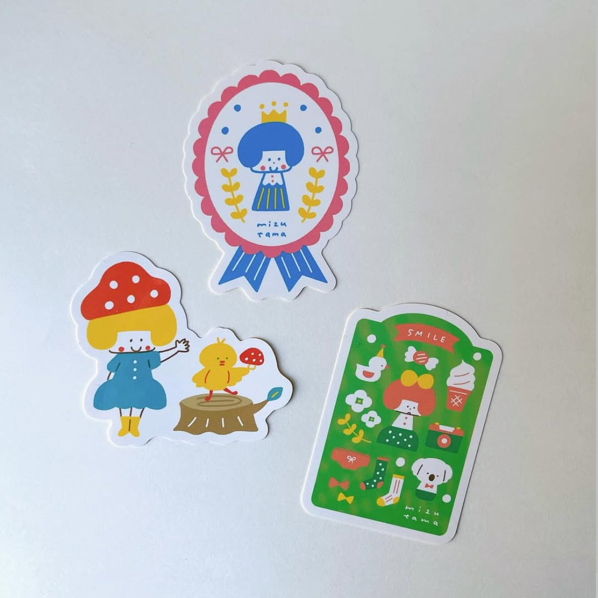 [BUNGUJOSHI 2025] Mizutama x Bungu Tsutaya Die-Cut Stickers