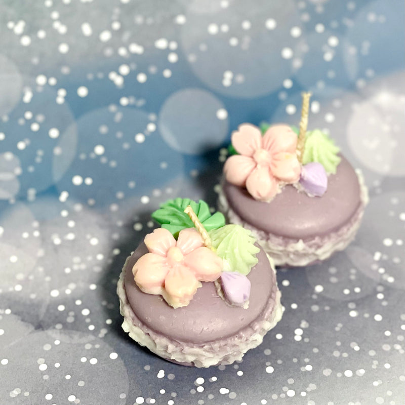 HongKandle Scented Macaron Candle - Purple