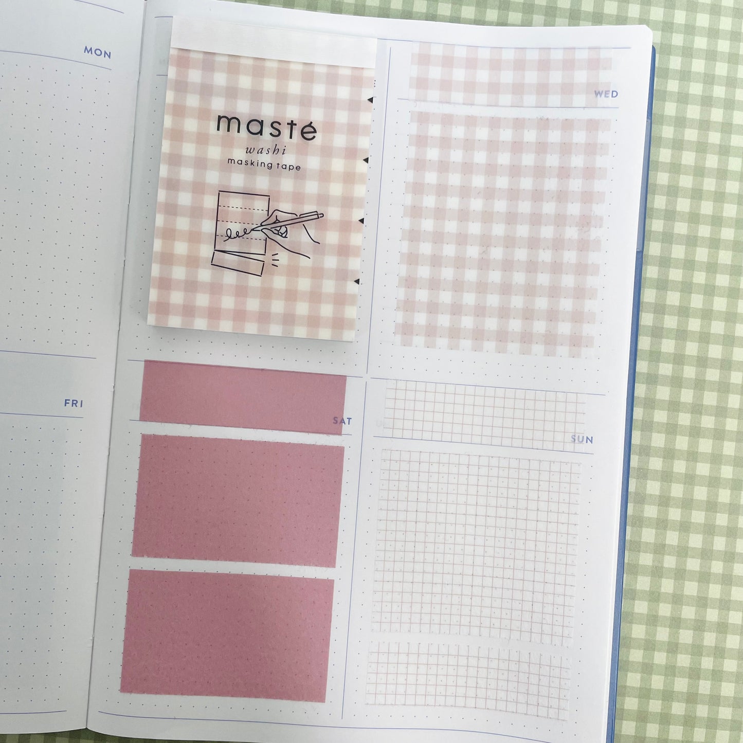 Mark's Masté Writable Perforated Masking Sheet - Gingham Check | Pink