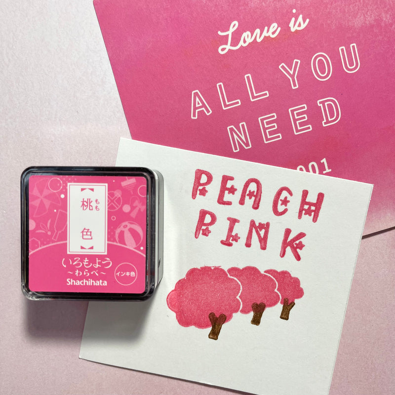 Shachihata Iromoyo Warabe Mini Ink Pads - Pink & Red Series