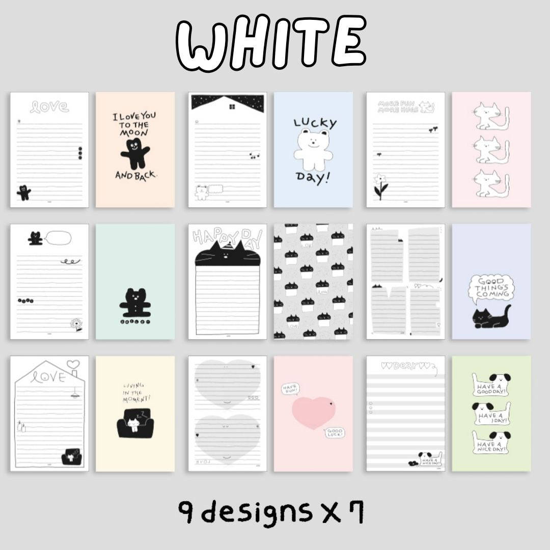 Iconic Doodle B5 Lined Letter Pads