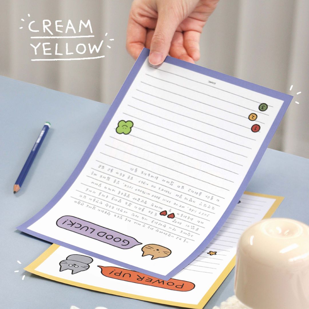 Iconic Doodle B5 Lined Letter Pads