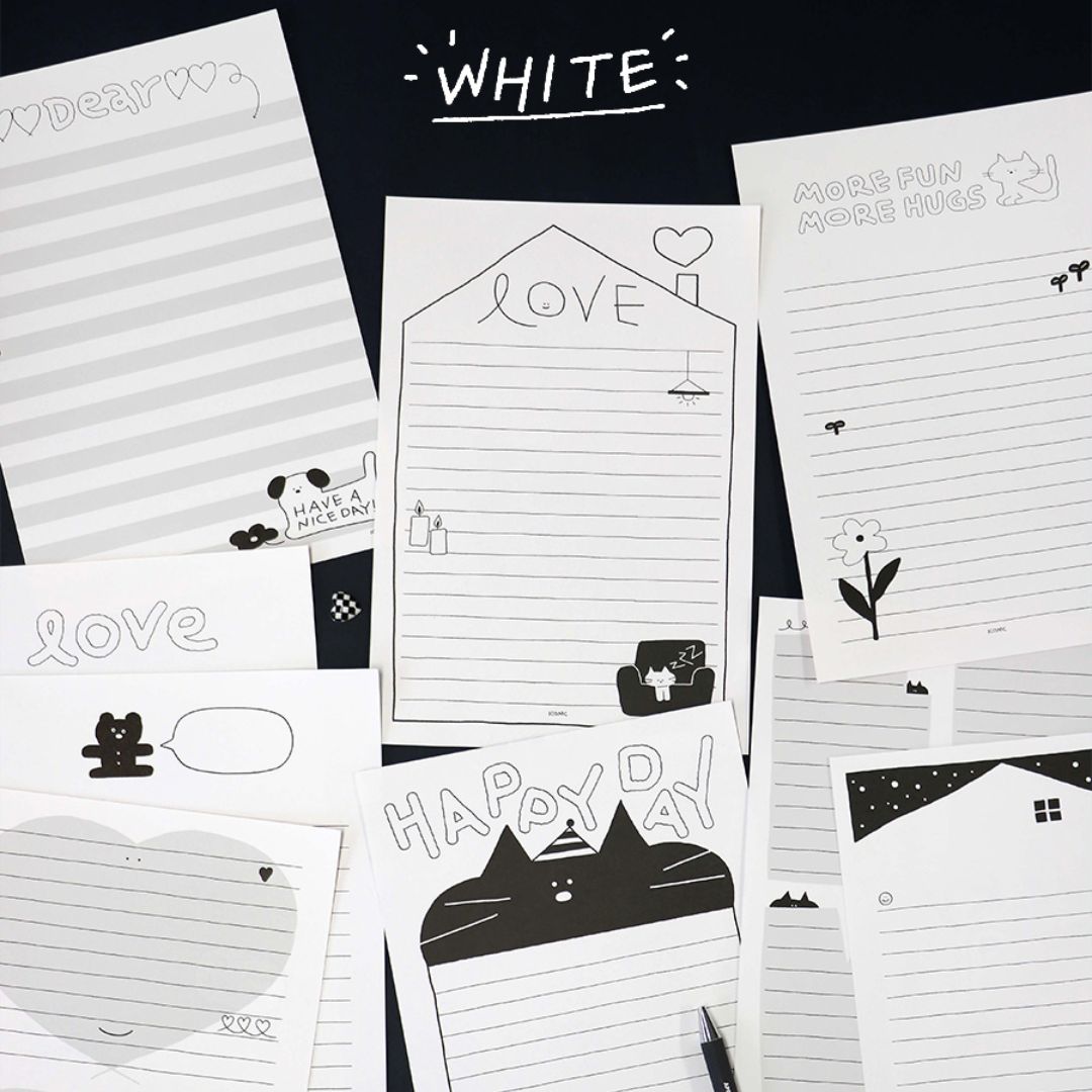 Iconic Doodle B5 Lined Letter Pads