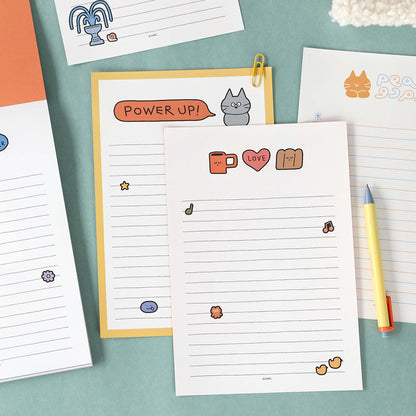 Iconic Doodle B5 Lined Letter Pads