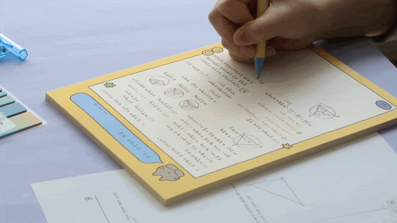 Iconic Doodle B5 Grid Notepads