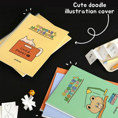 Iconic Doodle B5 Lined Notebooks