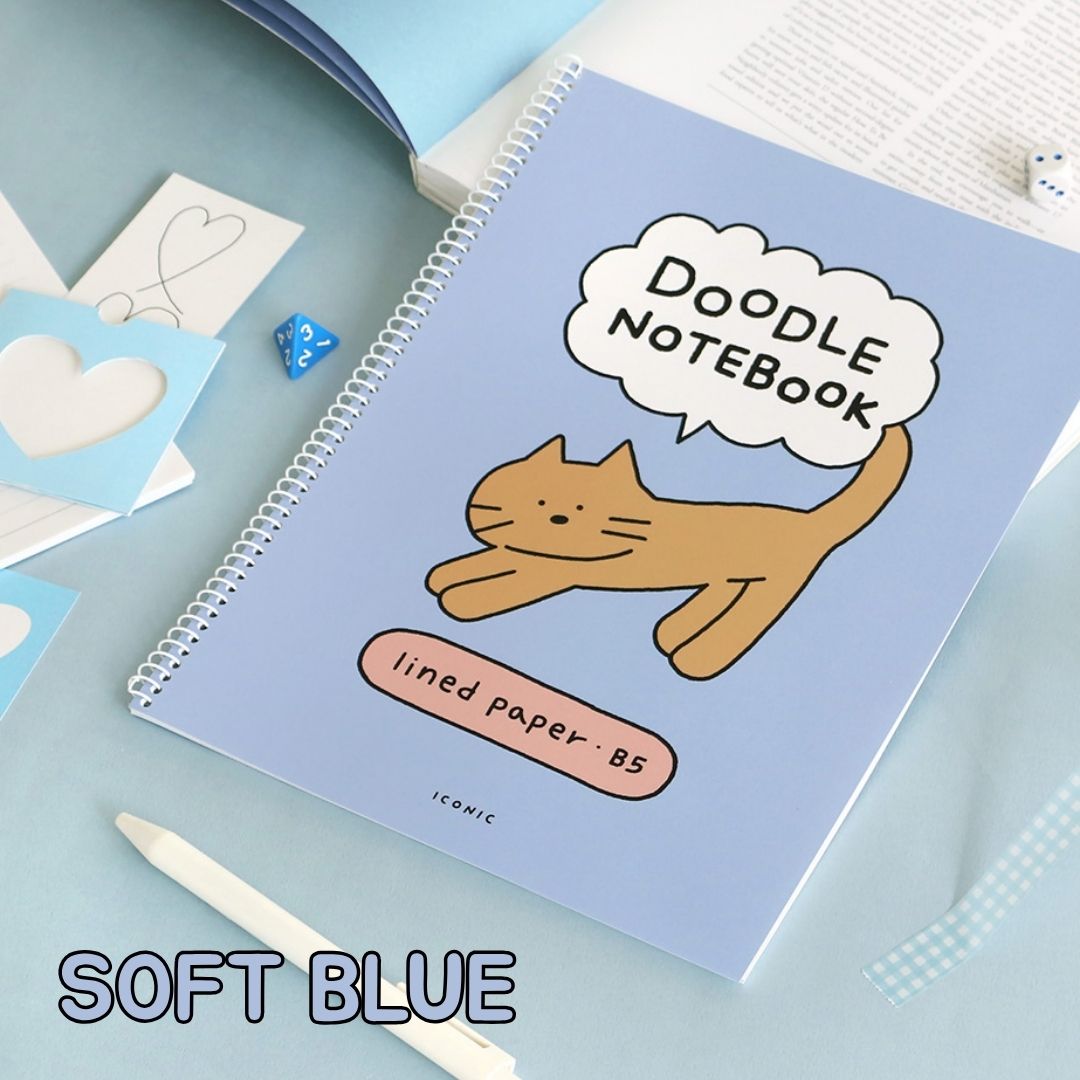 Iconic Doodle B5 Lined Notebooks