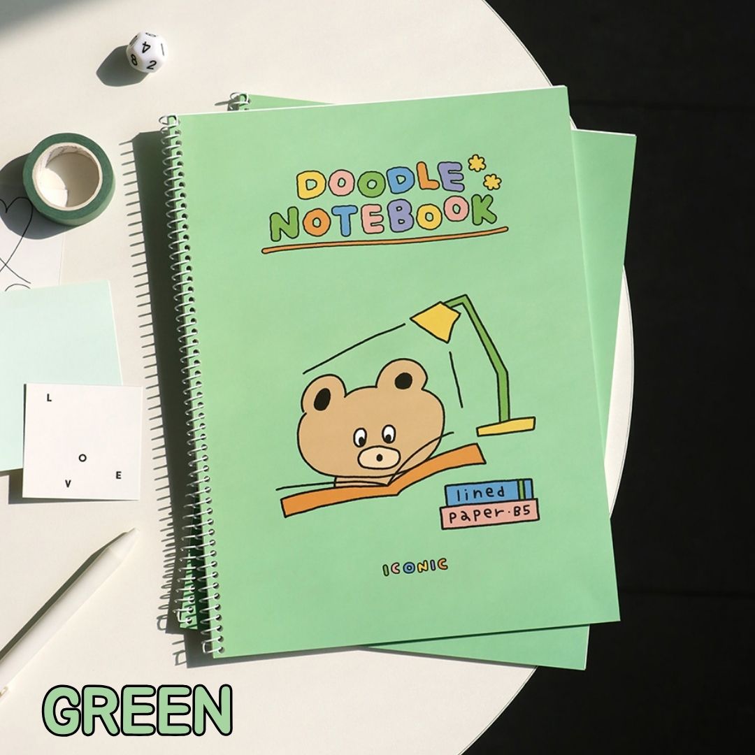 Iconic Doodle B5 Lined Notebooks