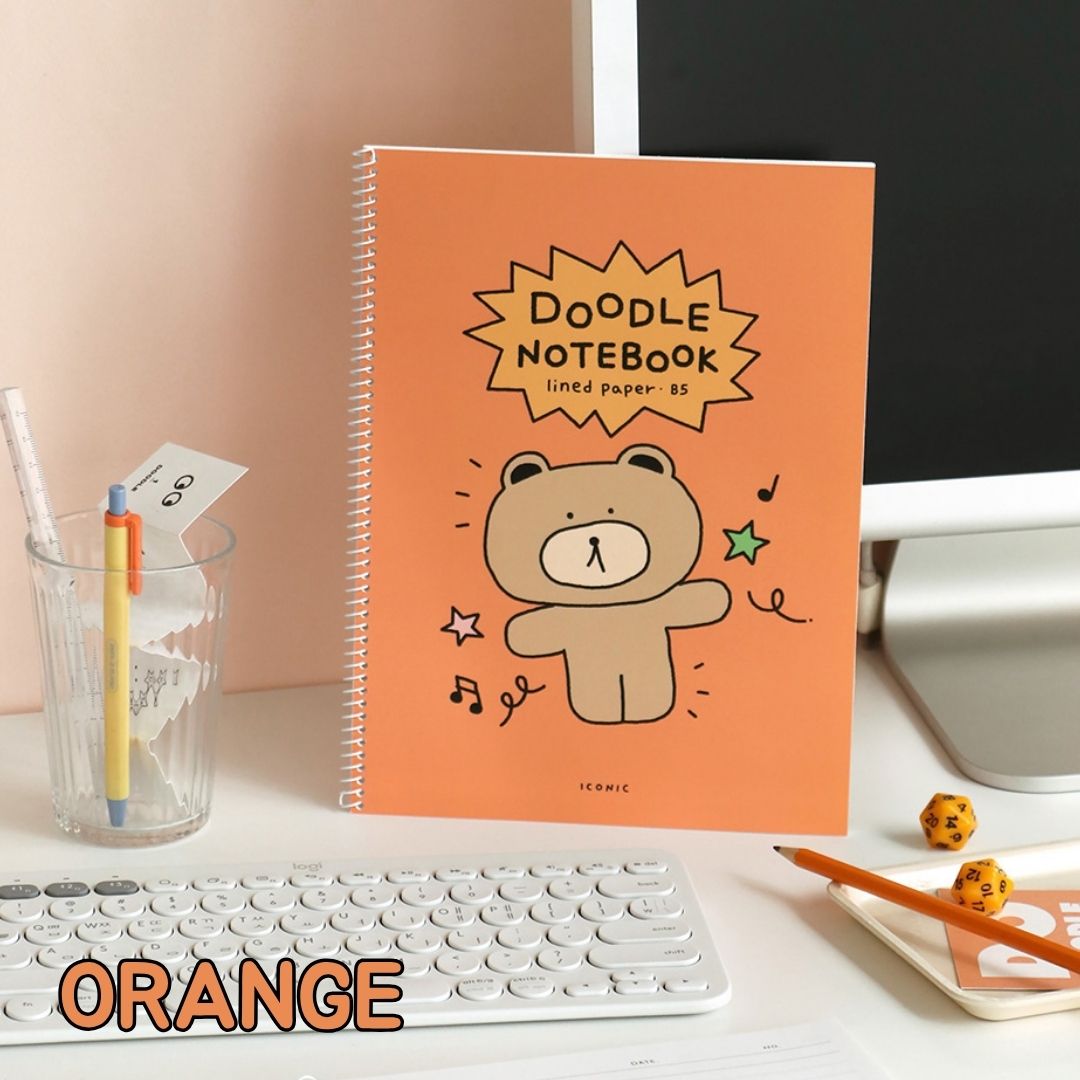 Iconic Doodle B5 Lined Notebooks