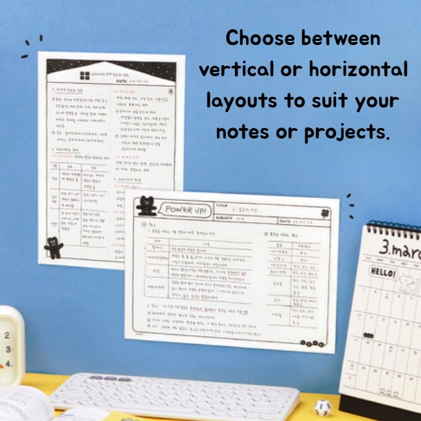 Iconic Doodle B5 Grid Notepads