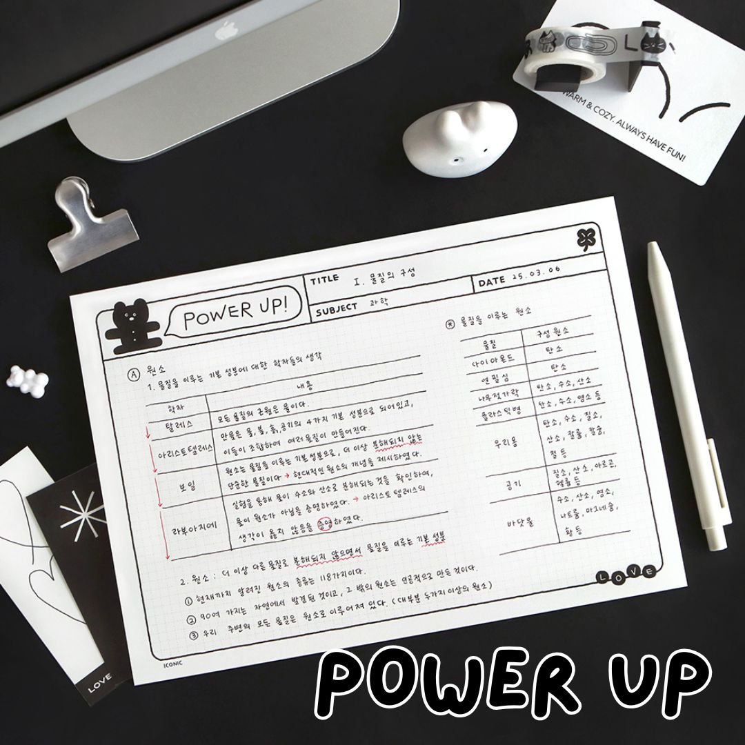 Iconic Doodle B5 Grid Notepads