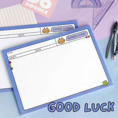 Iconic Doodle B5 Grid Notepads