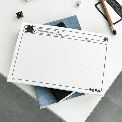 Iconic Doodle B5 Grid Notepads