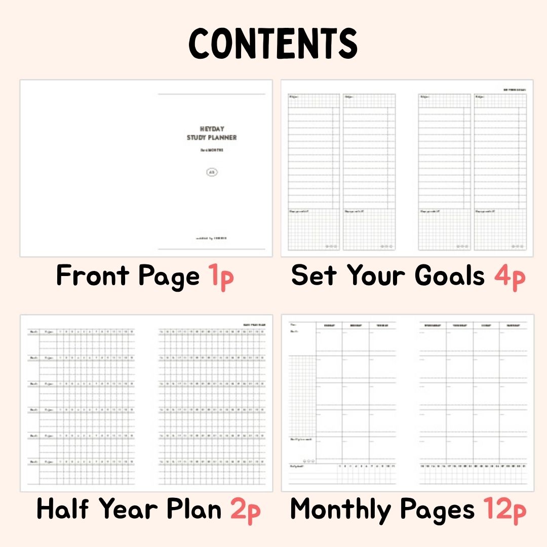 Iconic Heyday Study Planners