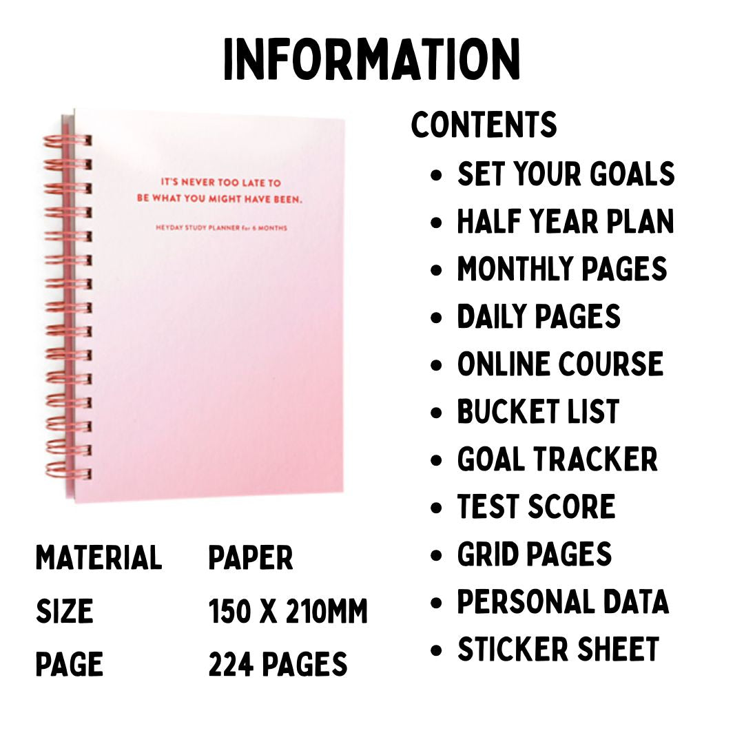 Iconic Heyday Study Planners