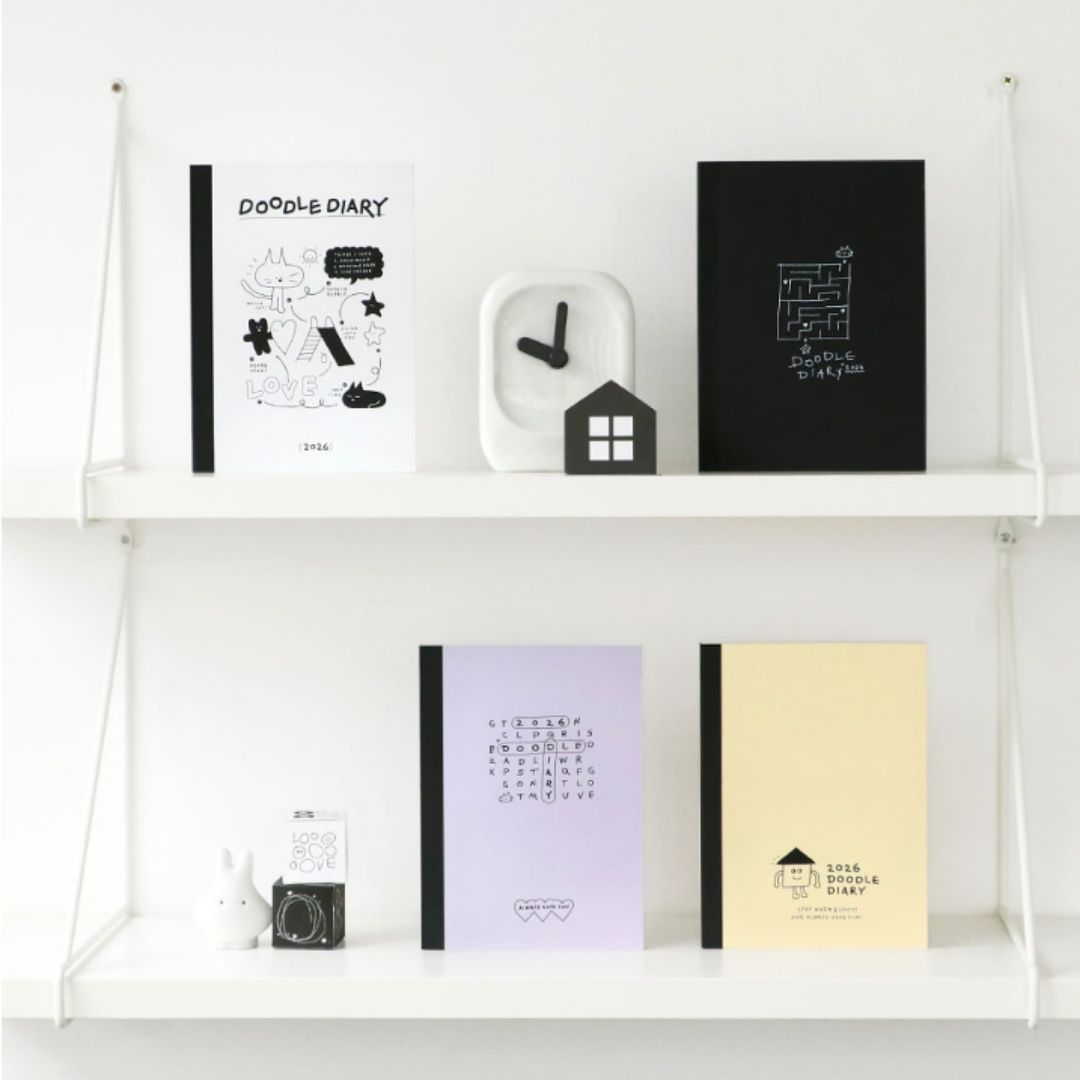 Iconic 2026 Doodle Diary - Semi A5 | Weekly Horizontal