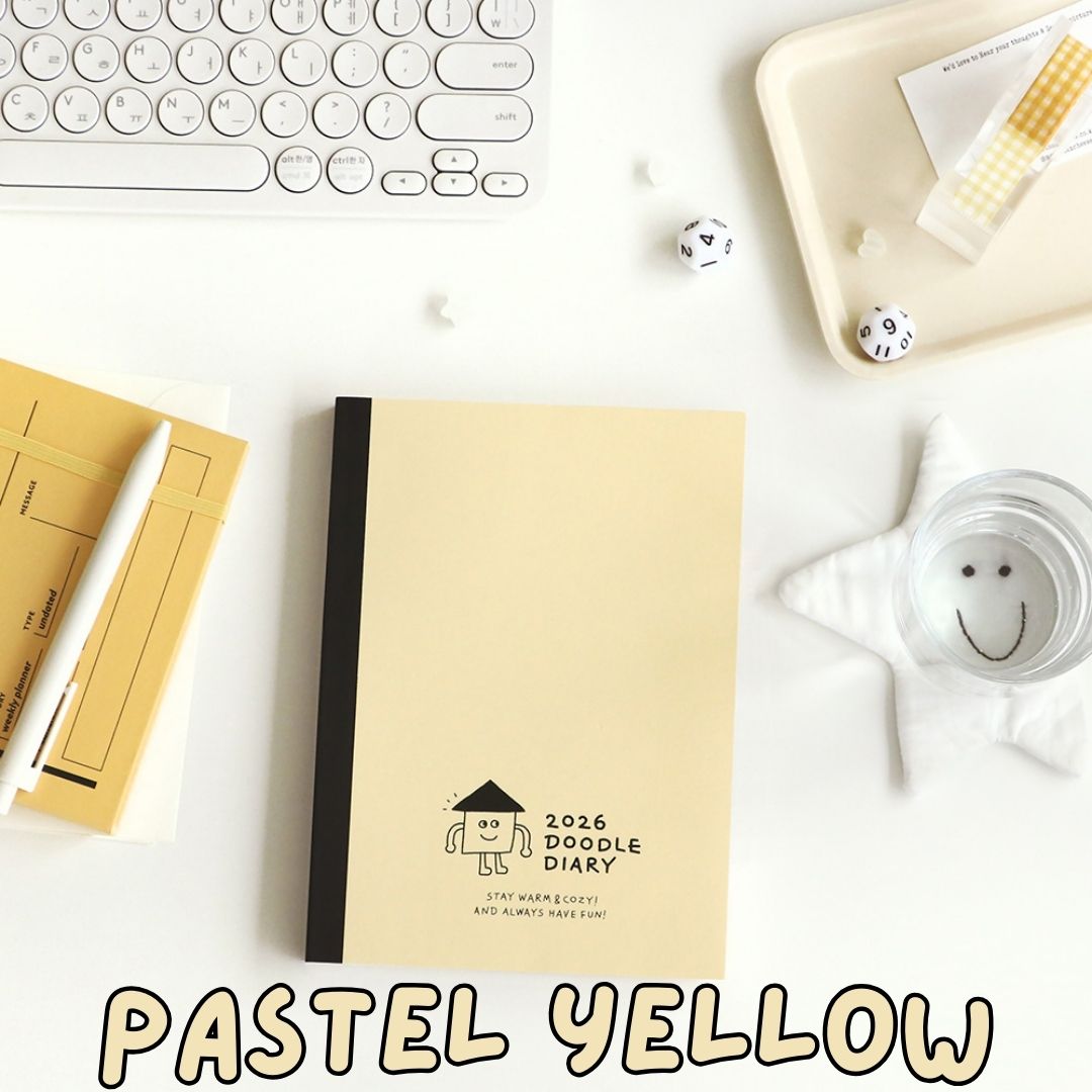 Iconic 2026 Doodle Diary - Semi A5 | Weekly Horizontal