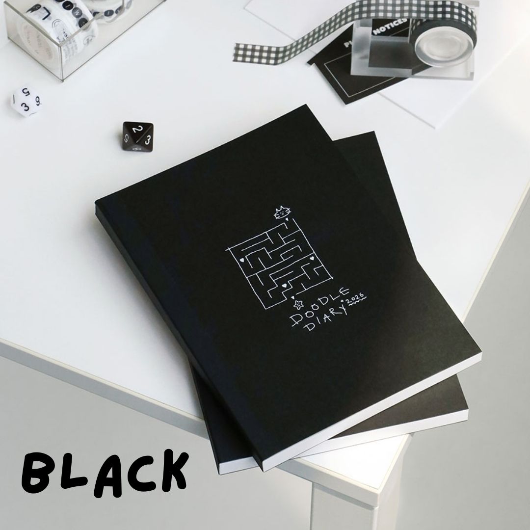 Iconic 2026 Doodle Diary - Semi A5 | Weekly Horizontal