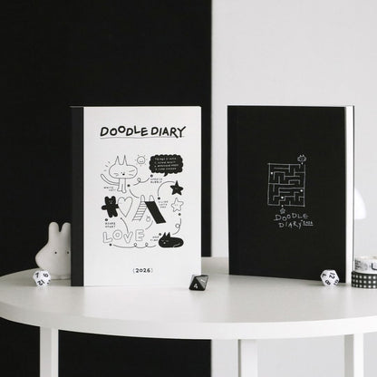 Iconic 2026 Doodle Diary - Semi A5 | Weekly Horizontal