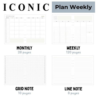 Iconic Life's Journey A5 Planner Refill