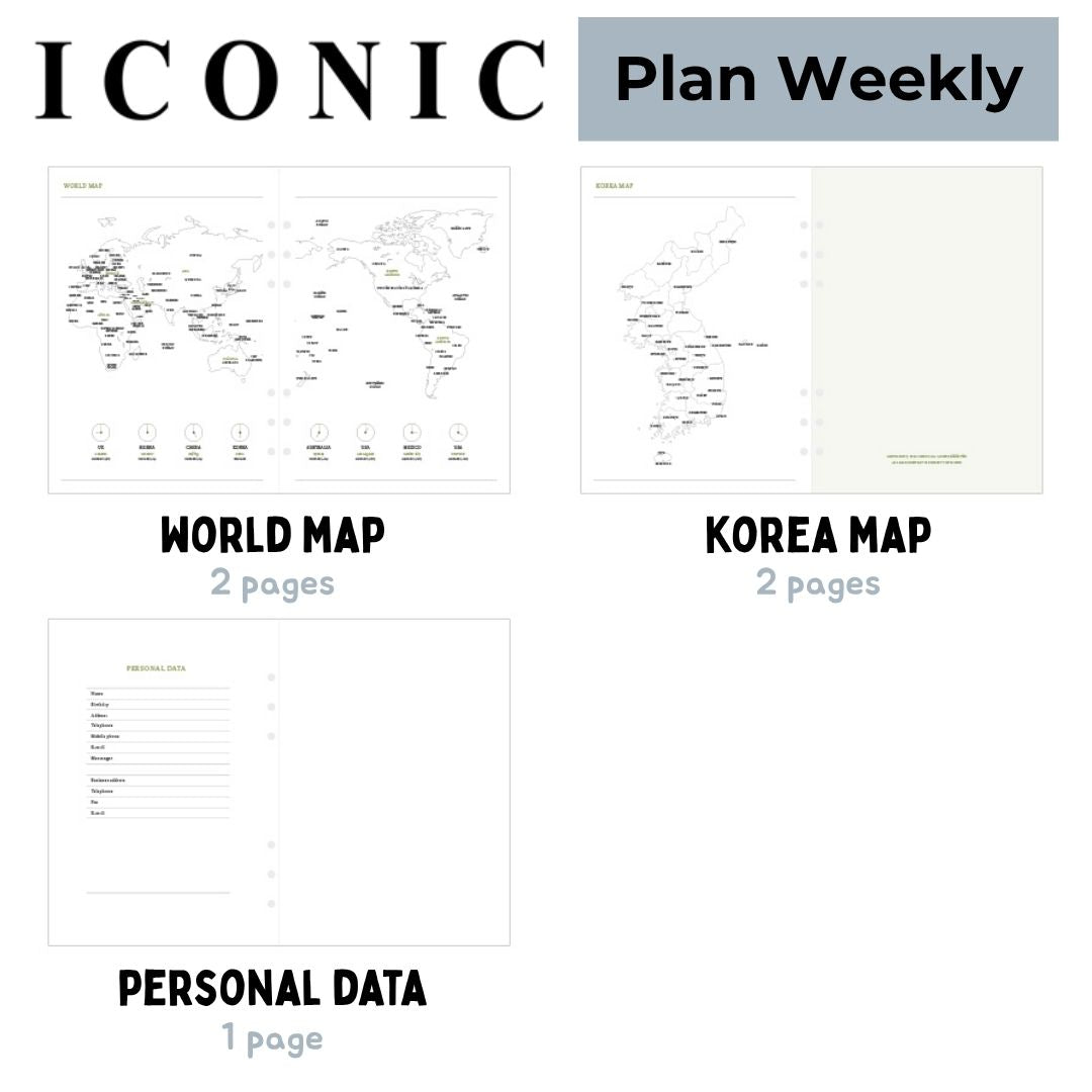 Iconic Life's Journey A5 Planner Refill