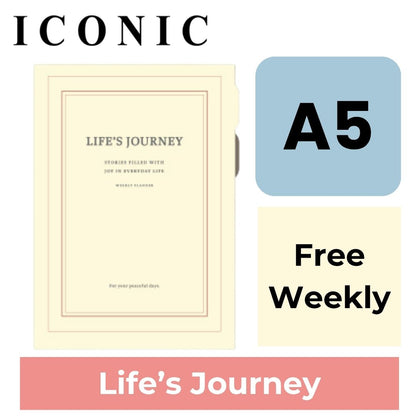 Iconic Life's Journey A5 Planner Refill