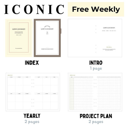 Iconic Life's Journey A5 Planner Refill