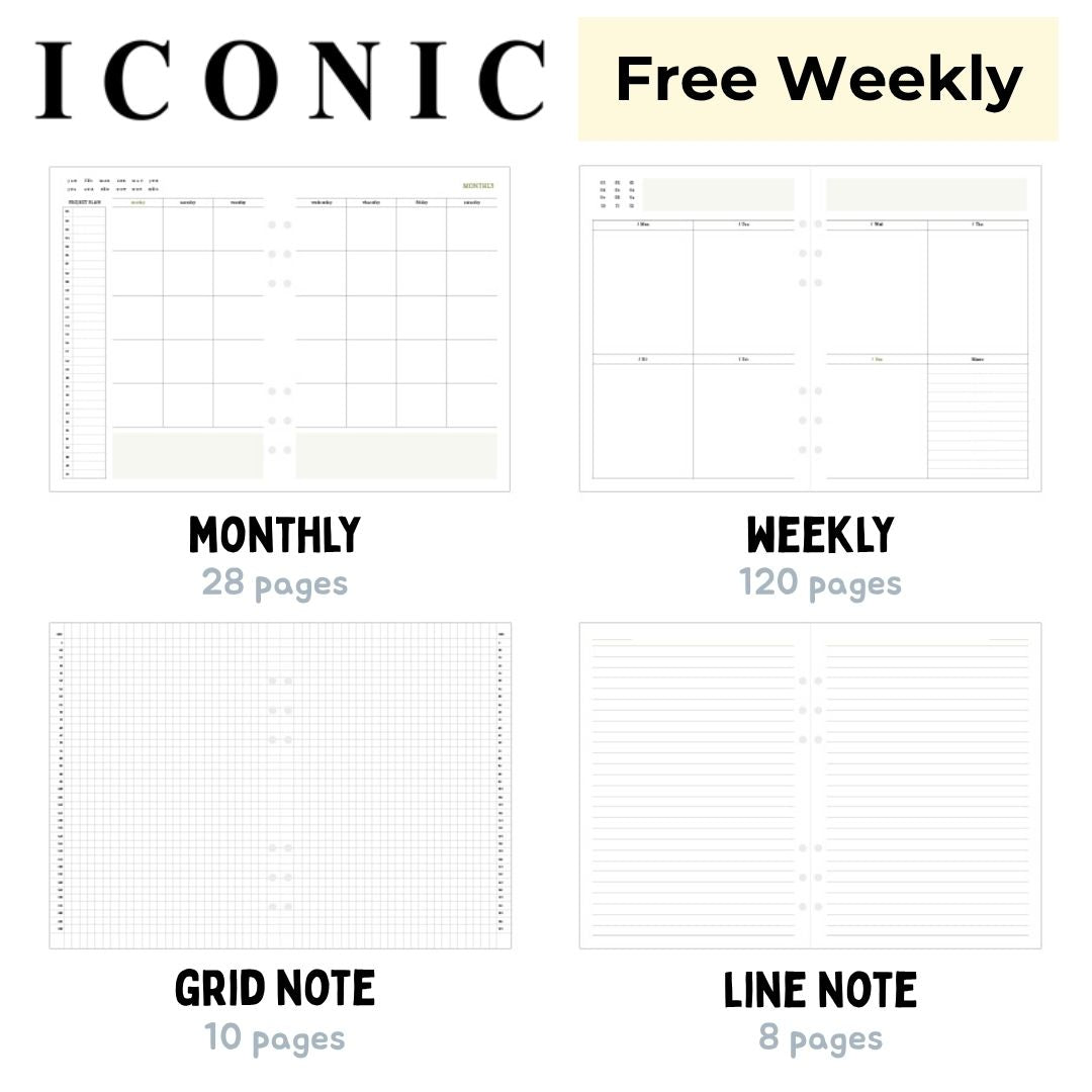 Iconic Life's Journey A5 Planner Refill