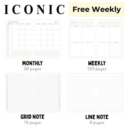 Iconic Life's Journey A5 Planner Refill