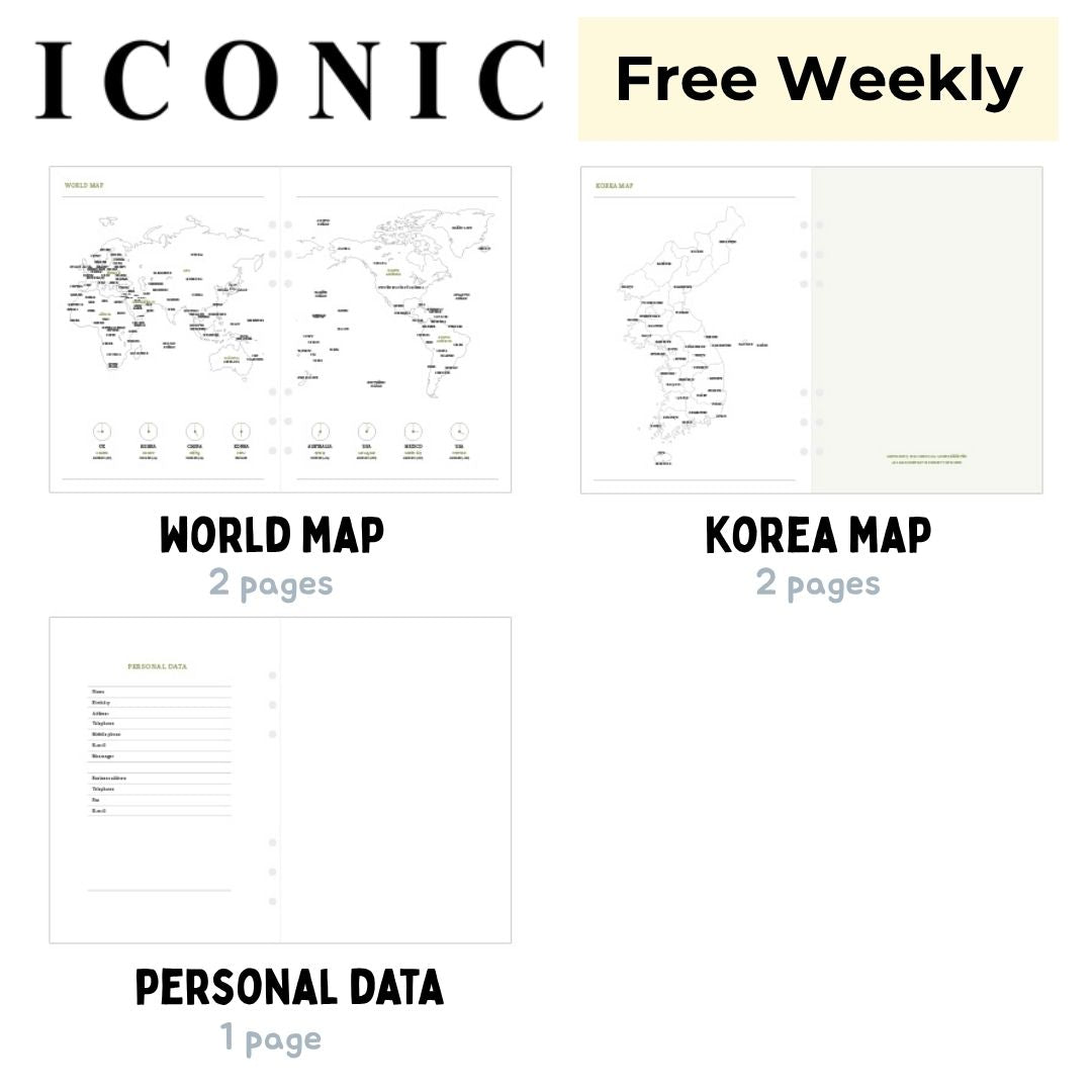 Iconic Life's Journey A5 Planner Refill