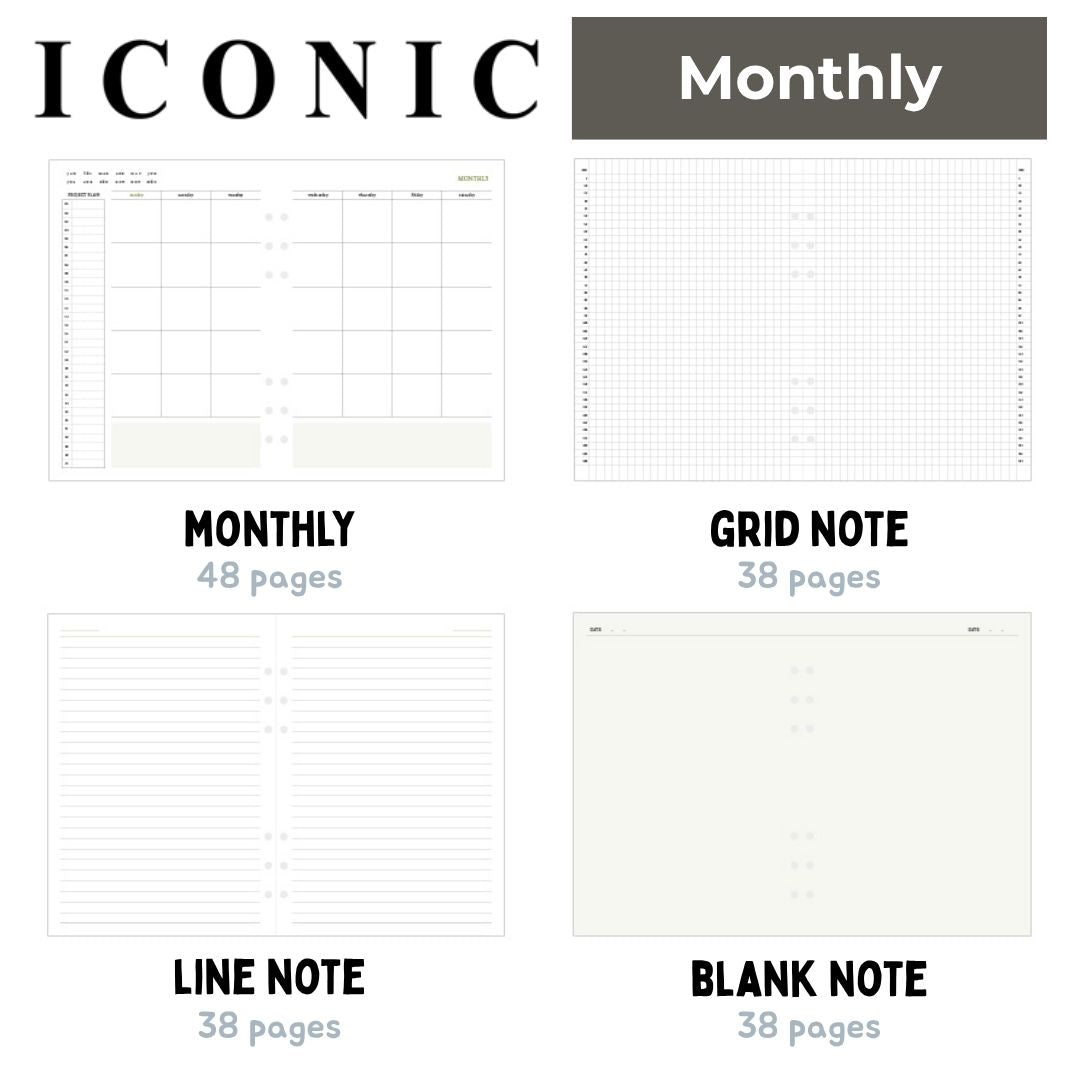 Iconic Life's Journey A5 Planner Refill