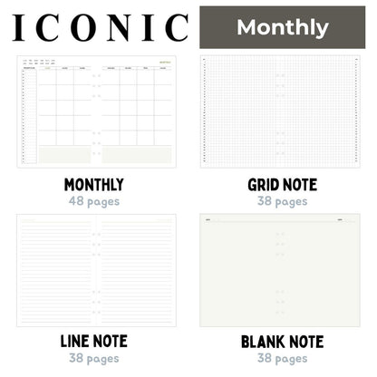 Iconic Life's Journey A5 Planner Refill