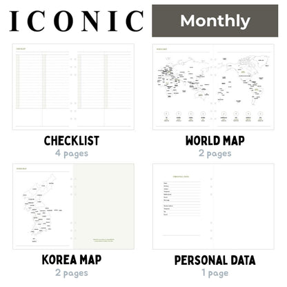 Iconic Life's Journey A5 Planner Refill