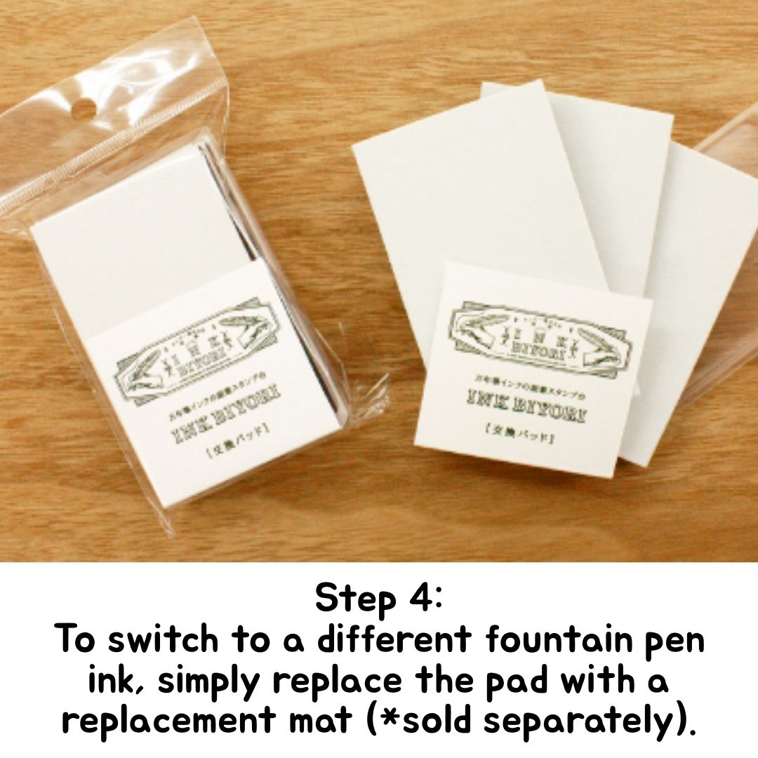 Ink Biyori Stamp Pad & Refills for Fountain Pen Ink