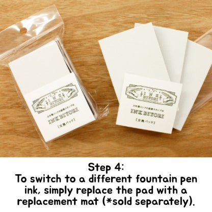 Ink Biyori Stamp Pad & Refills for Fountain Pen Ink