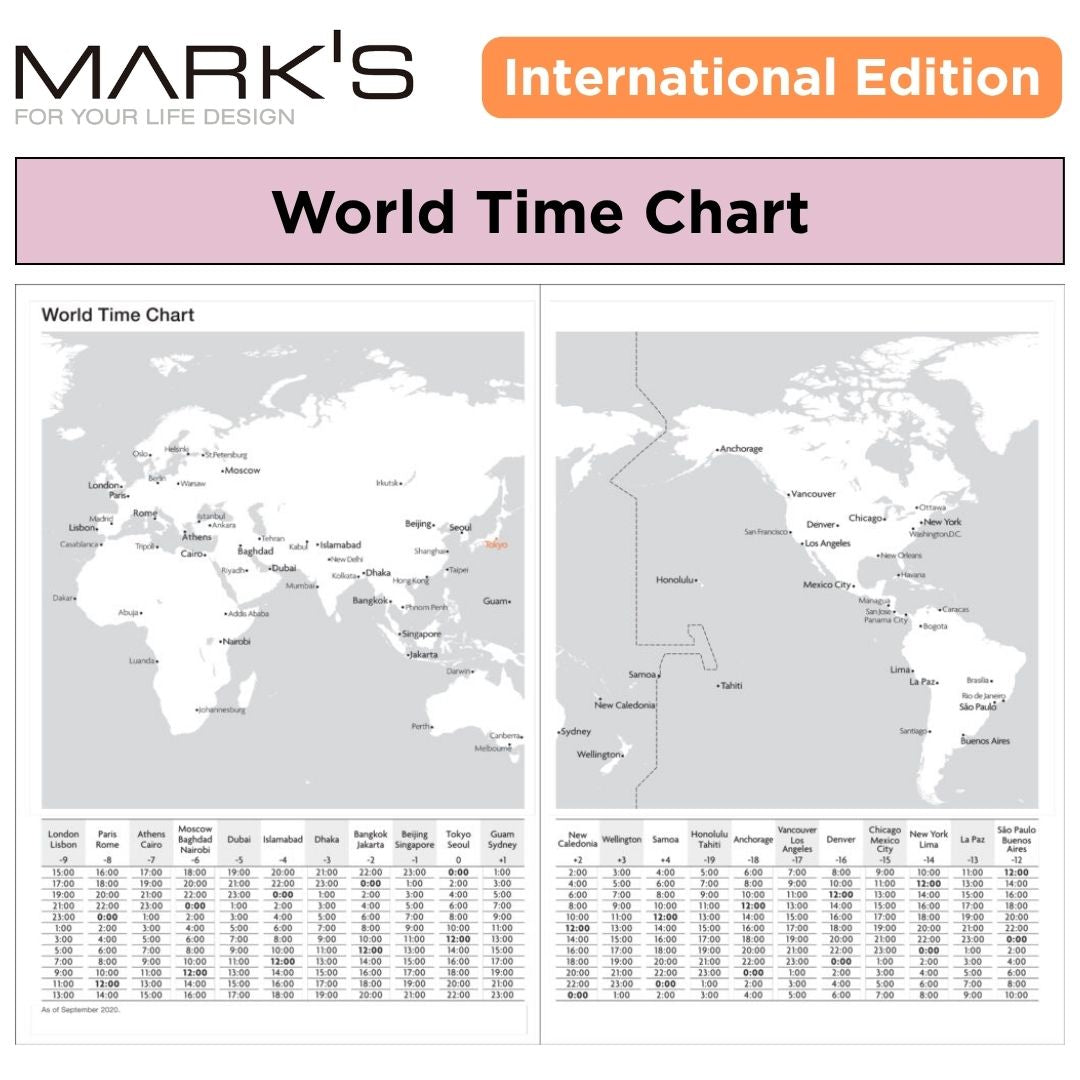 [International Edition] Mark's 2026 Planner Diary Refill - A6 | Weekly Vertical