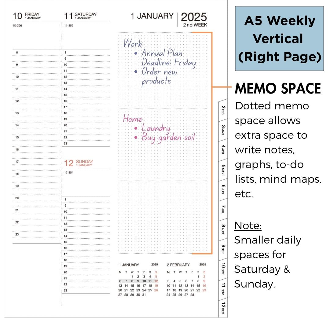 [International Edition] Mark's 2026 Planner Diary - A5 | Weekly Vertical | Cat