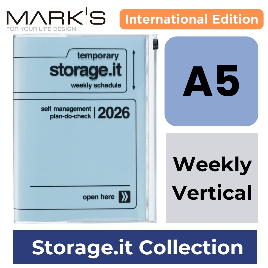 [International Edition] Mark's 2026 Planner Diary - A5 | Weekly Vertical | Storage.it