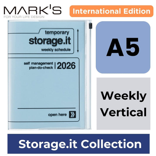 [International Edition] Mark's 2026 Planner Diary - A5 | Weekly Vertical | Storage.it