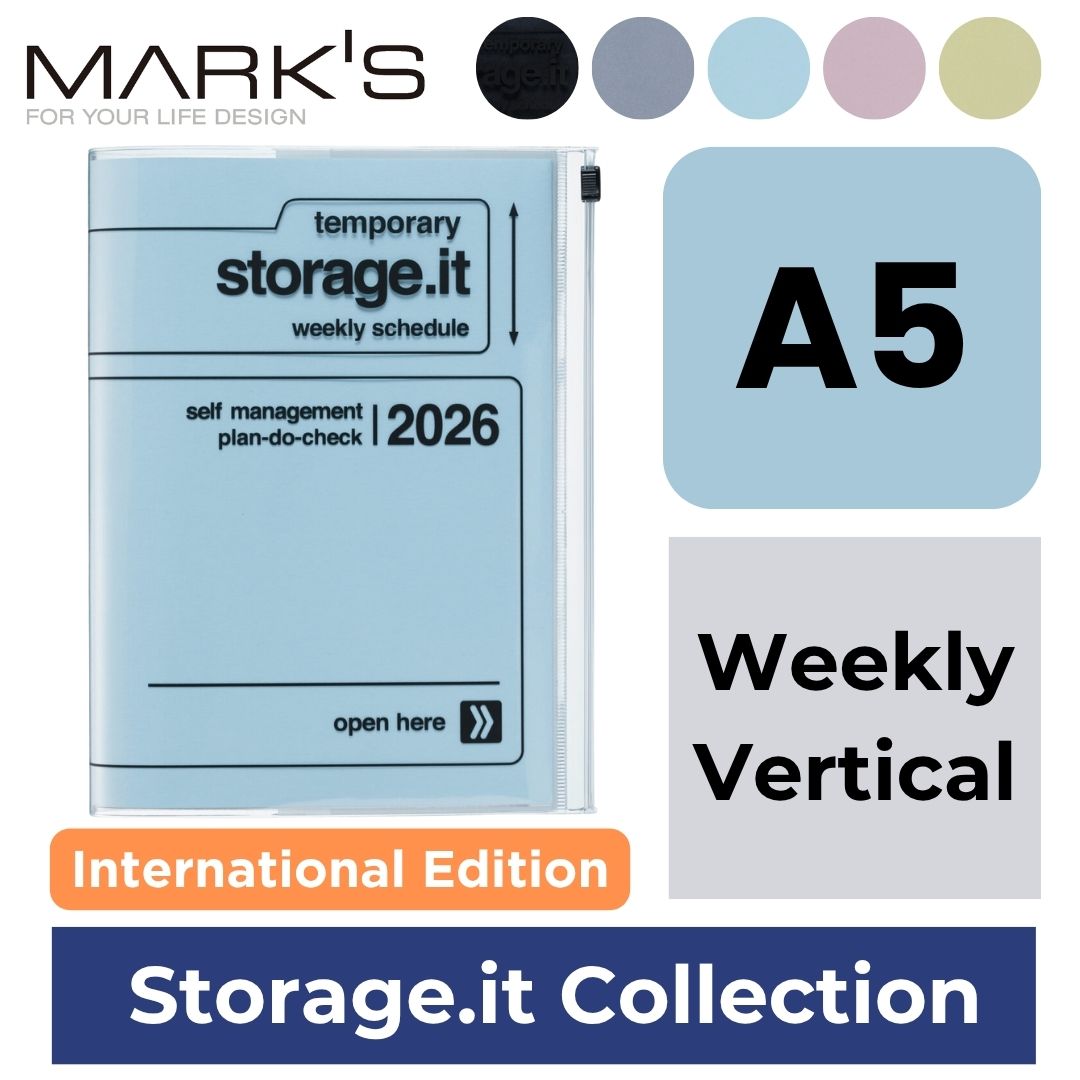 [International Edition] Mark's 2026 Planner Diary - A5 | Weekly Vertical | Storage.it