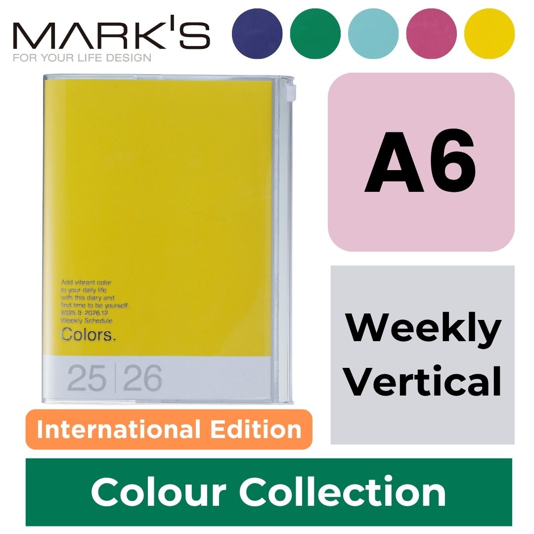 [International Edition] Mark's 2026 Planner Diary - A6 | Weekly Vertical | Colour