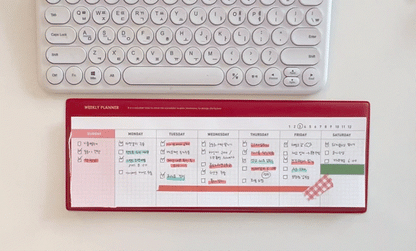 Jam Studio Weekly Desk Pad & Refills