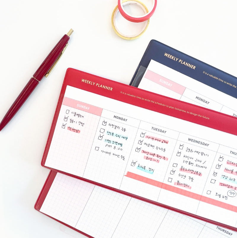 Jam Studio Weekly Desk Pad & Refills